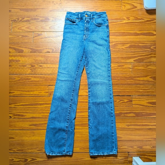 Good American Always Fits Good Classic Straight Jeans Sz 4/27 - Picture 3 of 5